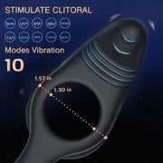 Vibrating Cock Ring with Clitoral Vibrator